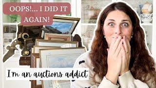 I relapsed!!! HUGE VINTAGE AUCTION HAUL | Antique and Vintage Home Decor | Angela’s Vintage Shop