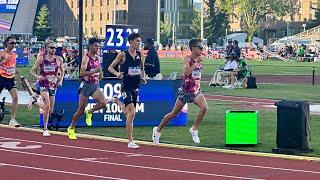 Men’s 10,000m, U.S. Olympic T&F Trials 2024, Grant Fisher, Kincaid, Young LAST MILE!!!
