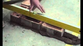 Basic Bricklaying Skills How to Build a Brick Corner.wmv