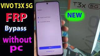 VIVO T3x 5G frp / Google Account bypass android 14 New security.