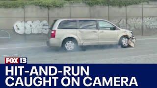 Hit-and-run on I-5 in Seattle caught on camera | FOX 13 Seattle