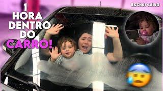 FICAMOS 1 HORA dentro do carro | Desafio com a Diva