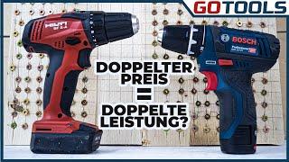  Bosch GSR12V15 vs Hilti SF2A | Vergleich Akkubohrschrauber 12V | Einstiegsmodelle | inkl Verlosung