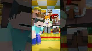 Steve,Alex and villager