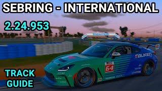 Track Guide Toyota GR86 Sebring - international iRacing