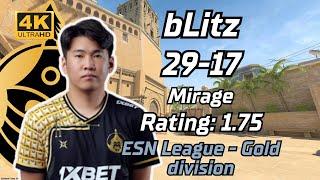 The MongolZ bLitz (29-17) (mirage) | CS2 - ESN League - Gold division | Jun 22, 2024 #cs2 #pov