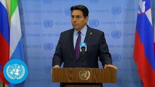 Israel on Lebanon - Security Council Media Stakeout | United Nations