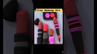 Clay Makeup Kit miniature #makeup  #shorts #shortsfeed #claycraft #@Monacraftcreator