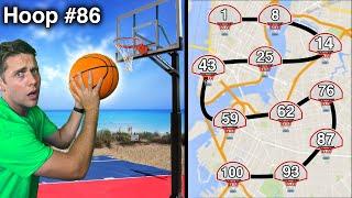 Playing Basketball On 100 Hoops In 24 Hours!