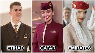 Which Airline Should You Work For? CABIN CREW Etihad | Qatar | Emirates Comparison