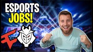 How to get a job in ESPORTS!