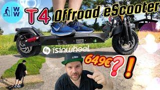 T4 Offroad eScooter  mit deutscher Strassenzulassung  Blinker & gefedert ABE, isinwheel, iscooter