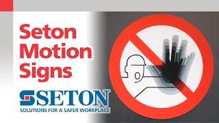 Seton Motion Safety Signs | Seton Video