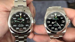 We Compare the Rolex Air King 116900 to the latest 2023 model, 126900.