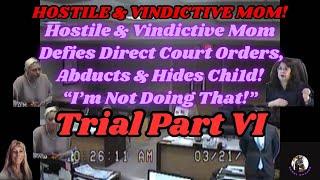 Hostile & Vindictive Mom Defies Court Orders & Ab**cts Chi1d in Huber v Bahns, The Trial Part VI