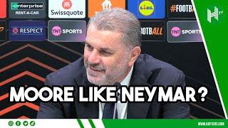 Mikey Moore like NEYMAR? He's SO EXCITING! | Ange Postecoglou