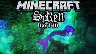 A Dark and Celestial New World 🪼 Minecraft Siren 100 Days Let's Play Day 10