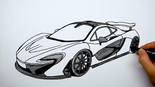 Easy Drawing of McLaren P1 #Shorts