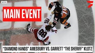 Diamond Hands Daniel Amesbury Throws Down With Garrett "The Sheriff" Klotz In Epic Hockey Fight