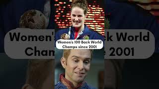 Every Women's 100m Backstroke World Champion since 2001 | #sports #swimming #aquadoha2024