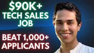 How He Beat 1,000+ Applicants and Broke Into Tech Sales