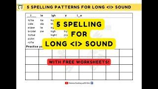 Long Vowel I Spelling/ 5 Spelling for Long Vowel I #longvowels #shortvowels #spelingruleswithhira