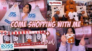 COME SHOPPING WITH ME + HAUL  | Ross & Tj maxx ( beauty, clothing, purses, & Halloween section)