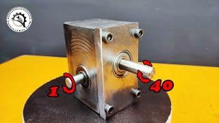 I made a 40 to 1 Gearbox