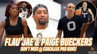 Paige Bueckers and Flau'Jae Johnson GO CRAZY @ CoachJ1k OTE RUN!