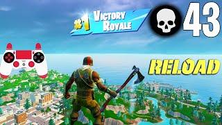 43 Elimination Solo Vs Squads RELOAD Gameplay Win (Fortnite Chapter 5 Season 3 PS4 Controller)