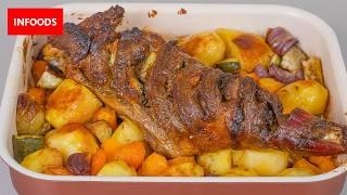 Oven Roasted Goat Recipe | How to Cook Goat Meat | Infoods