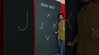 XJVK = India Map  #india #map #drawing #art #youtubeshorts