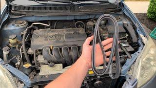 How to replace a serpentine belt on a Toyota Matrix