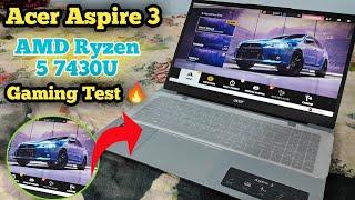 Acer Aspire 3 AMD Ryzen 5 7430U Gaming Performance Test || Acer Aspire 3 Ryzen 5 7430U gaming