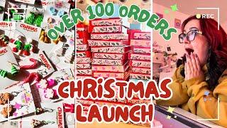 CHRISTMAS Launch Day!! BIGGST LAUNCH YET!!! Small Business BTS & Launch REACTION!