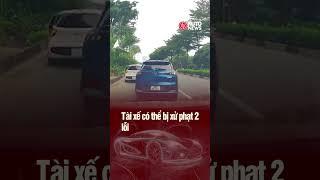Pha dừng xe trả khách của tài xế i10 khiến xe phía sau "bó cả 4 chân"