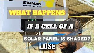 Would solar module still produce energy if a cell is shaded??