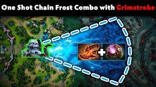 WTF Off Lane Carry Lich 30Kills One Shot Chain Frost Combo with Grimstroke Carry Dota 2