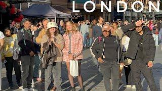 England, London City Street Tour 2024 | 4K HDR Virtual Walking Tour | Top 10 Things to do in London