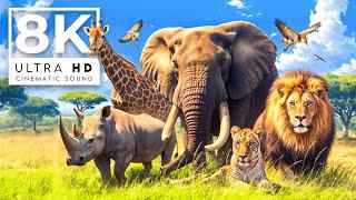 INCREDIBLE WILD ANIMALS COLLECTION 8K ULTRA HD 60FPS | with True Cinematic Sound (color dynamic)