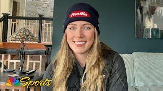 Mikaela Shiffrin 'doing OK' after 'awkward' fall during World Cup GS in Killington | NBC Sports