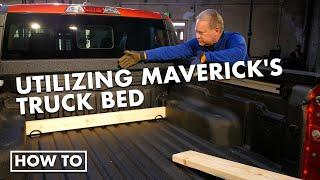 2022 Ford Maverick truck bed demonstration