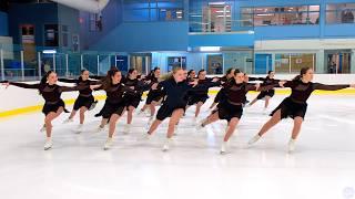 Warming up with Synchronized Skating Team Les Supremes Senior