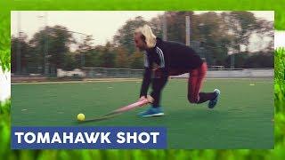 Tomahawk / Reverse / Backhand -shot high on goal - Field Hockey Technique | HockeyheroesTV