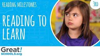 Is your 3rd grader building knowledge from reading? - Milestones from GreatSchools