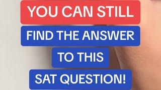 You Don't Need to Know ANYTHING About Circles for This SAT Question!