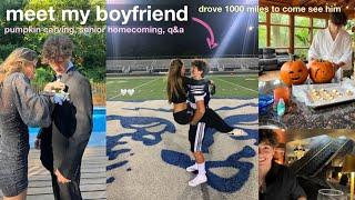 MEET MY BOYFRIEND | senior homecoming, q&a, pumpkin carving & late night drives