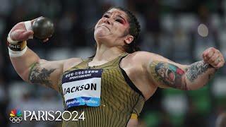 Chase Jackson defeats Sarah Mitton, Song Jiayuan in shot put at Shanghai Diamond League | NBC Sports