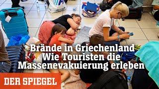 Brände in Griechenland: Wie Touristen die Massenevakuierung erleben | DER SPIEGEL