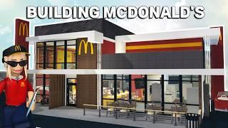 BUILDING MCDONALDS In My BLOXBURG TOWN